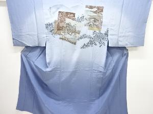 アンティーク　東海道五十三次模様男物長襦袢